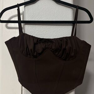 Elegant Brown Women's Top